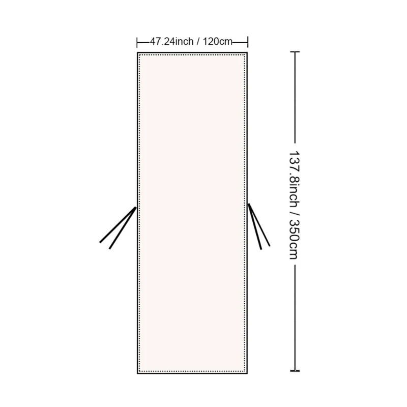 Tela algodón para niños pequeños, cubierta decorativa para sombreado, cortina para cuna, 120x350cm, D5QA