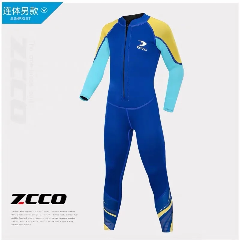

2.5MM Kids Scuba Keep Warm Spearfishing WaterProof Swim Diving Suit Neoprene Long Sleeve Surfing Kayaking Snorkeling WetSuit