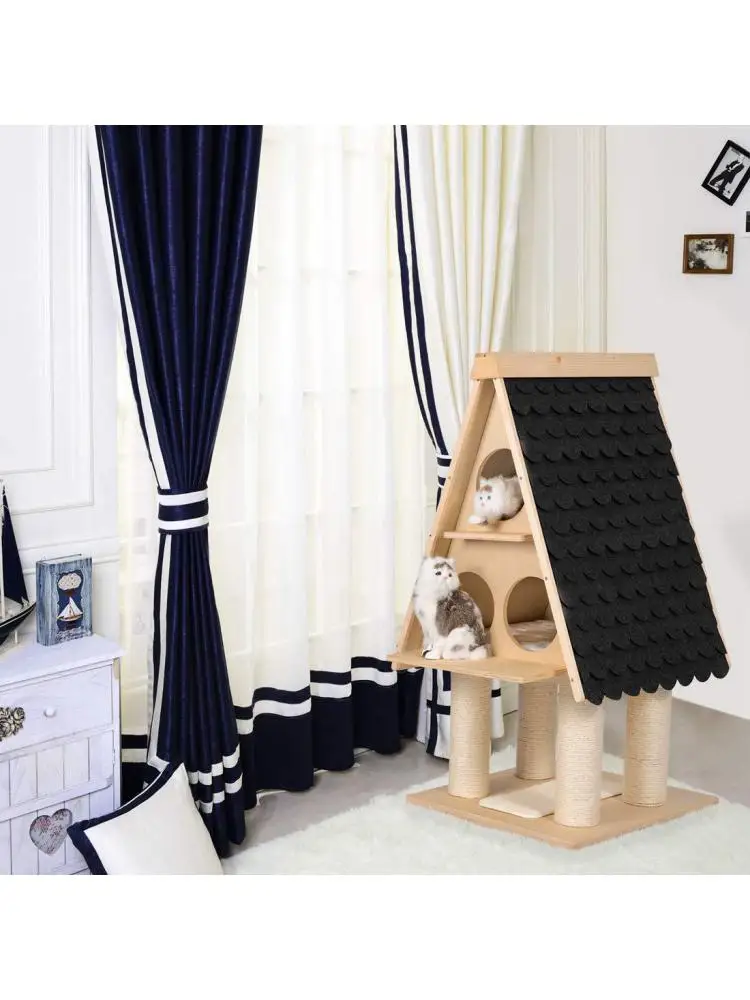 

Sisal Cat Climbing Frame, Cat Tree, Multi-layer jumping Platform, Scratching Post for All Seasons
