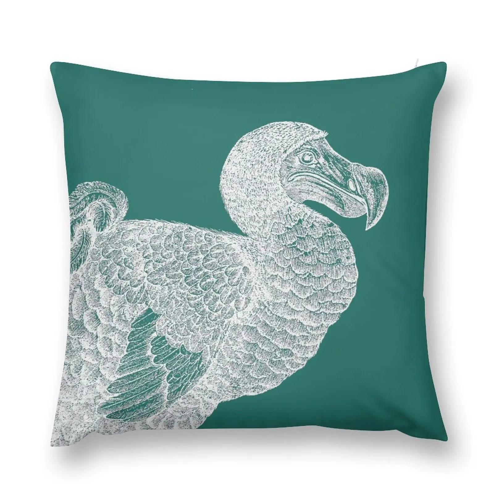 Dodo (Aqua) Throw Pillow Pillow Decor Pillowcase christmas pillowcases pillow