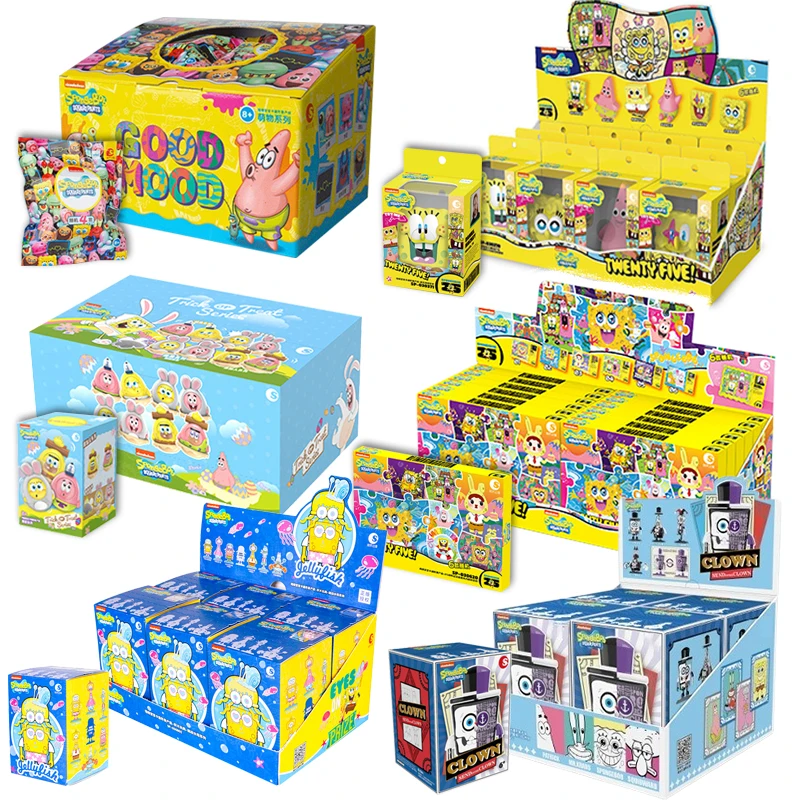 Caja ciega de la serie Bob Esponja de dibujos animados, juguete gótico Joker, adornos, modelo de Patrick, muñeca, periféricos de animé, juguete, regalo de cumpleaños para niños