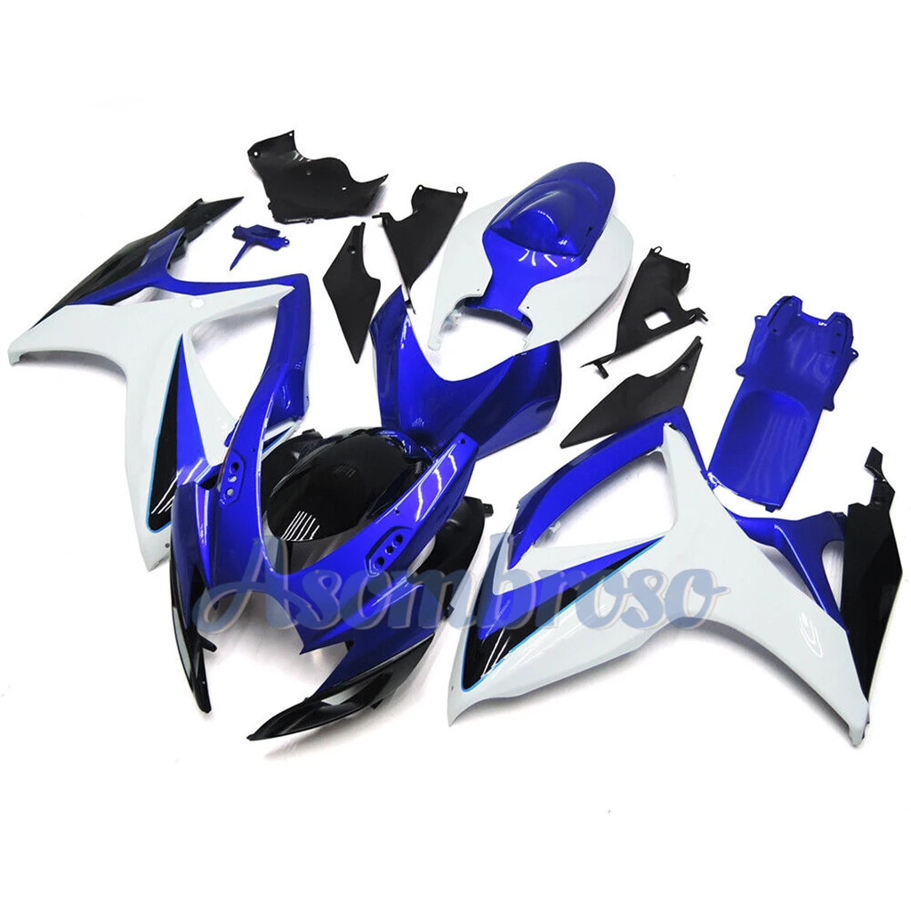 High Grade Fairings kit for Suzuki GSXR600 750 2006 2007 K6 06 07 GSXR750 600 Fairing kits blue white parts