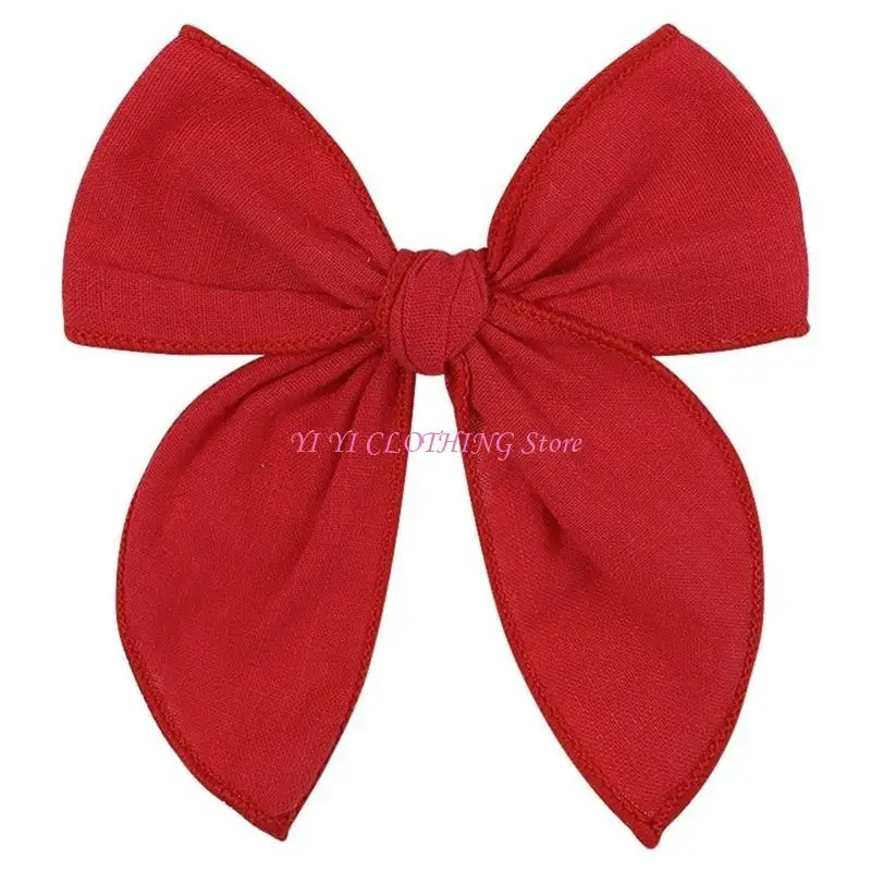 

N5KF Бархатные банты для волос ручной работы Прочность Стильная заколка Изысканная детская заколка для школьного мероприятия