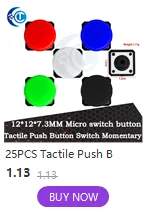 5 Stücke Mini 12mm Wasserdicht Momentary ON/OFF Push Button Runde Schalter PBS-33B PBS-11B Für arduino – Detail 4