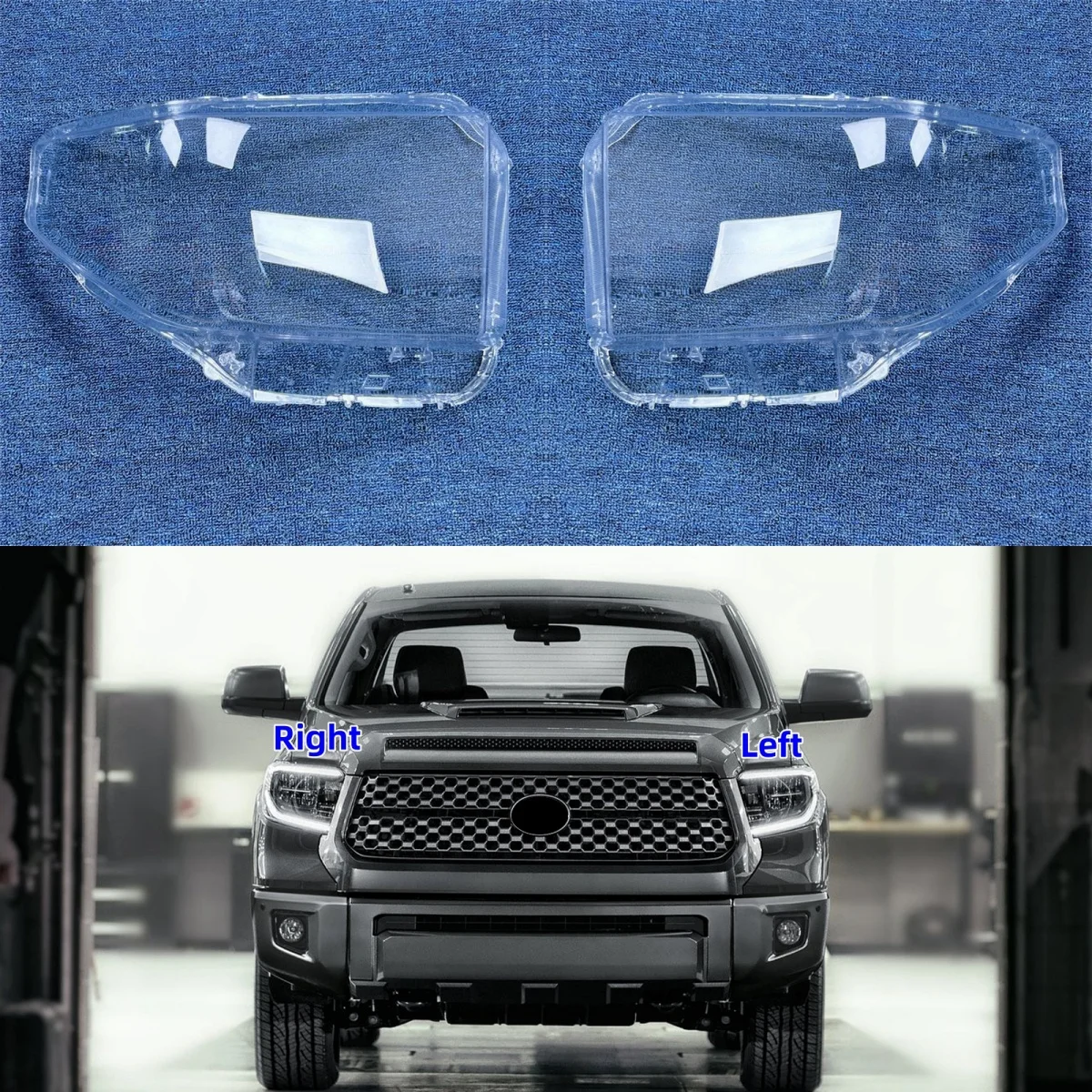 

Для Toyota Tundra 2018 2019 2020 2021, крышка фары, корпус фары, линза из плексигласа, замена оригинального абажура