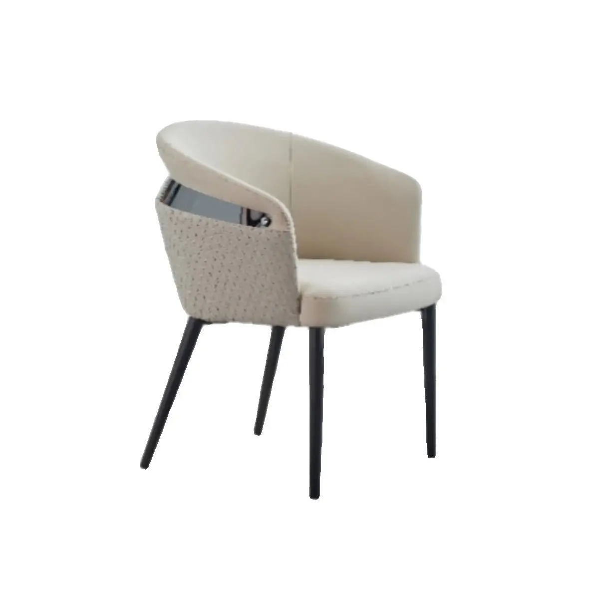 Modern designer backrest chair high-end dining chair light luxury for restaurant hotel home use