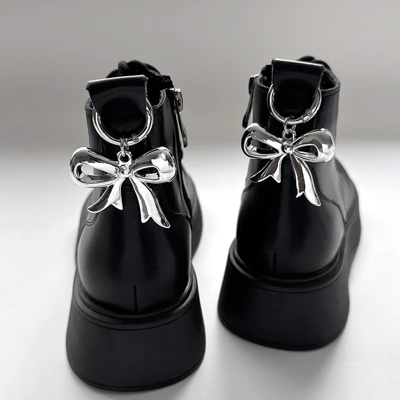 Exaggerated Personality Ccb Large Bow Shoe Buckle Detachable And Versatile Design Boots Heel Shoe Accessory Pendant New Fashion