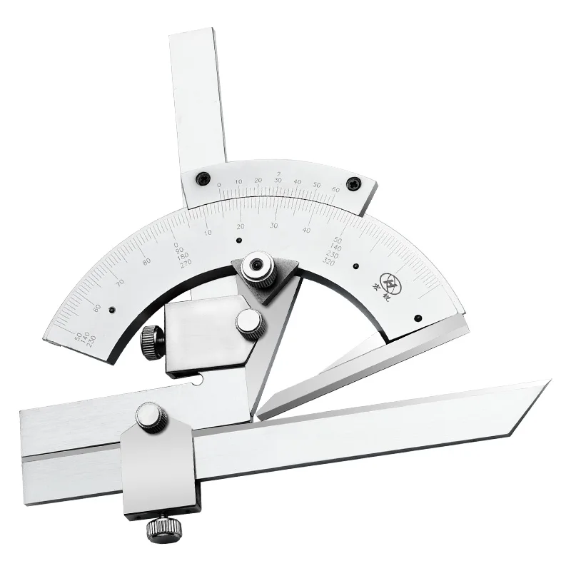 2026 Hot Sale Universal Stainless Steel Angle Ruler 0-320 Degrees Bevel Protractor Finder