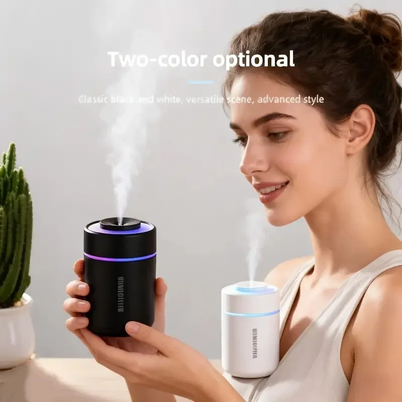 

USB Essential Oil Diffuser & Humidifier: 7-Color Night Light, Quiet, Auto Shut-Off for Home, Office, Car
