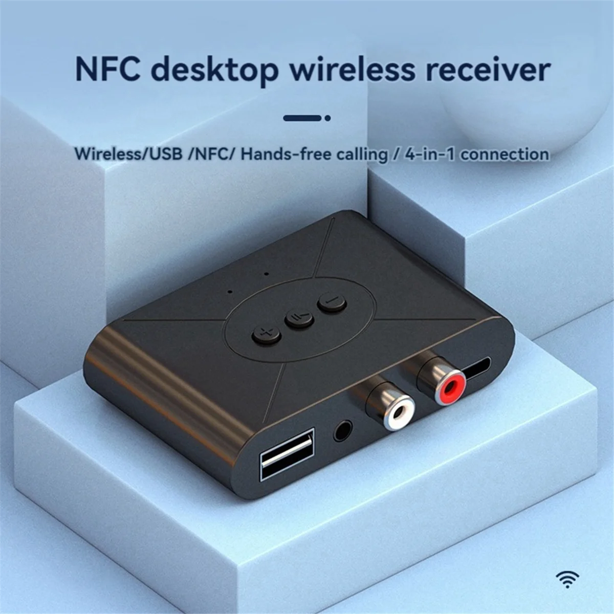 POP-lBluetooth Receiver 5.3 Wireless Adapter AUX Mobile Phone Audio Output RCA Old Style Audio Amplifier USB