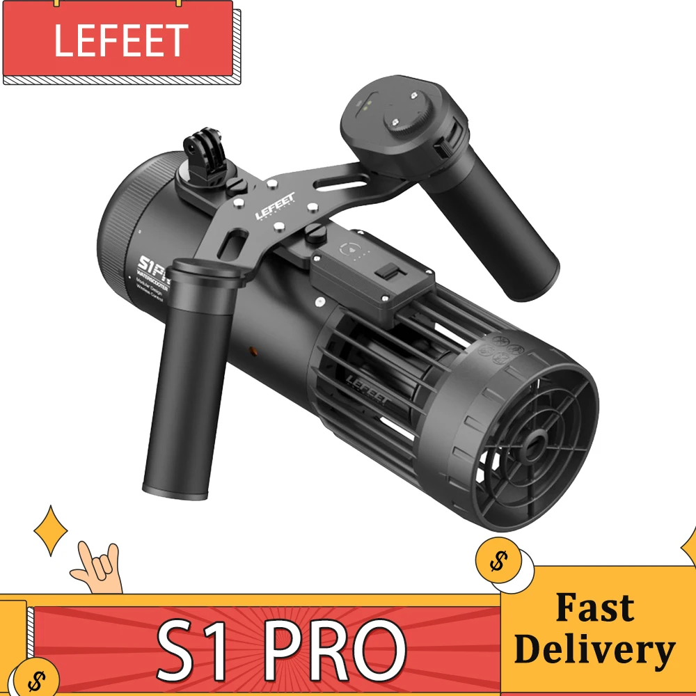 Lefeet S1 Pro Underwater Sea Scooter 4.2Mph Electric Jet Ski Propeller Scuba 40m Diving Motor Water Scooter Snorkel Equipment