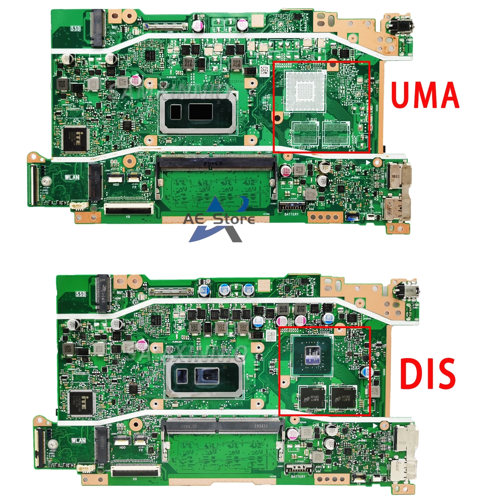 X409F Mainboard For ASUS X409FA X509FA A409F F409F F509F A509F X409FB X509FB X409FJ X409FL X509FL Laptop Motherboard I3 I5 I7 4G