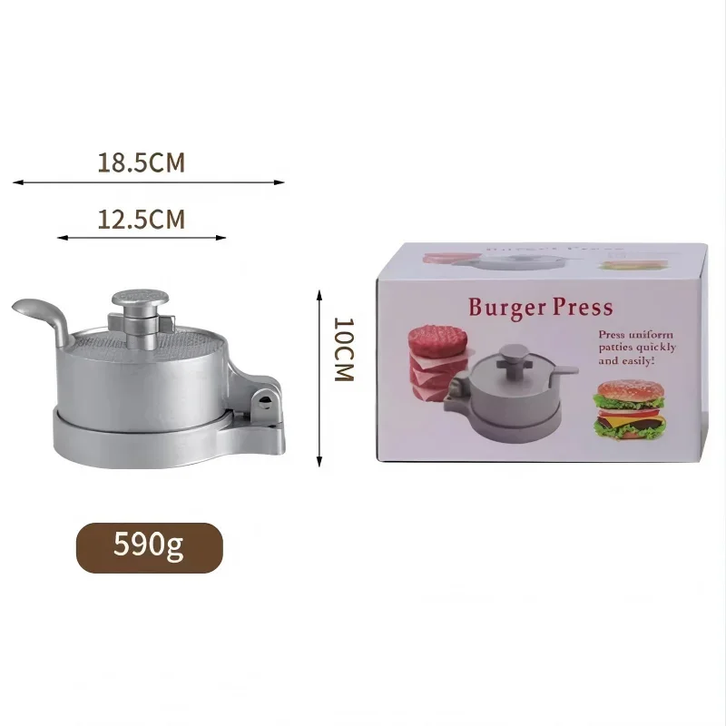 Non-stick Coating Manual Burger Meat Press Flip-top Patty Maker Beef Patty Model Tool for Kitchen