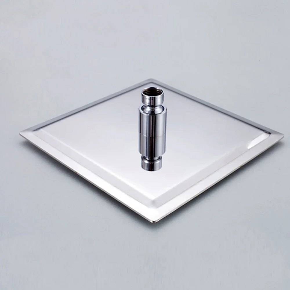 رأس دش الأمطار 12/10/8 بوصة شلال دش رقيقة جدا 201 الفولاذ المقاوم للصدأ مربع دش المطر اكسسوارات الحمام