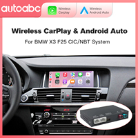 Wireless CarPlay & Android Auto Mirror Link Functions Decoder For BMW X3 F25 G01 NBT /CIC System with OEM and aftermarket camer