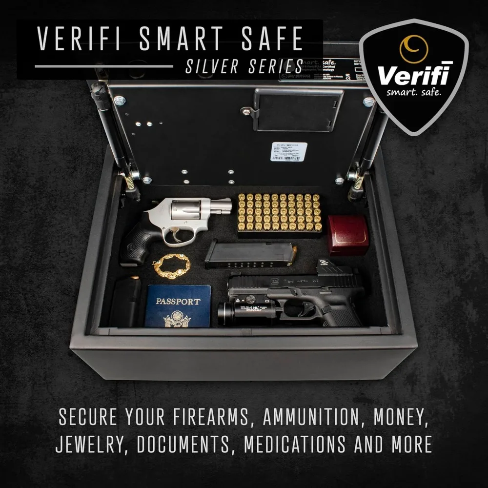Verifi Smart Safe S3800 Biométrico Safe com abertura superior do sensor de impressão digital certificado do FBI