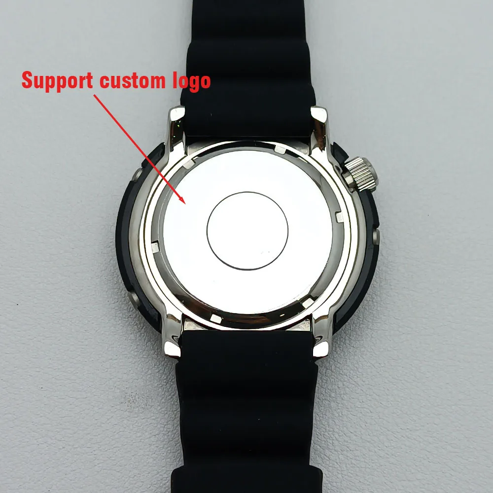 45mm case NH35 Case Stainless Steel Sapphire Glass Waterproof Men Watch Bezel Parts Case For NH35/NH36 Movement Fit NH35/36 Dial