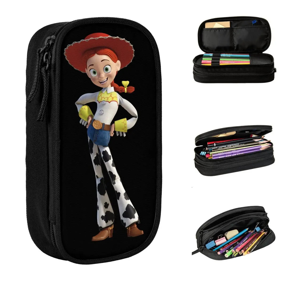 Classic Toy Story 3 Jessie Pencil Cases Pencilcases Pen for Girls Boys Large Storage Bags Students School Cosmetic Stationery