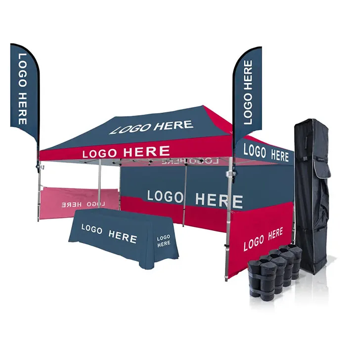 Canopy Pop up Tent 3x6m Foldable Retractable Tent Custom Logo Printed Outdoor 3x3 3x4.5 10x10 Foldable