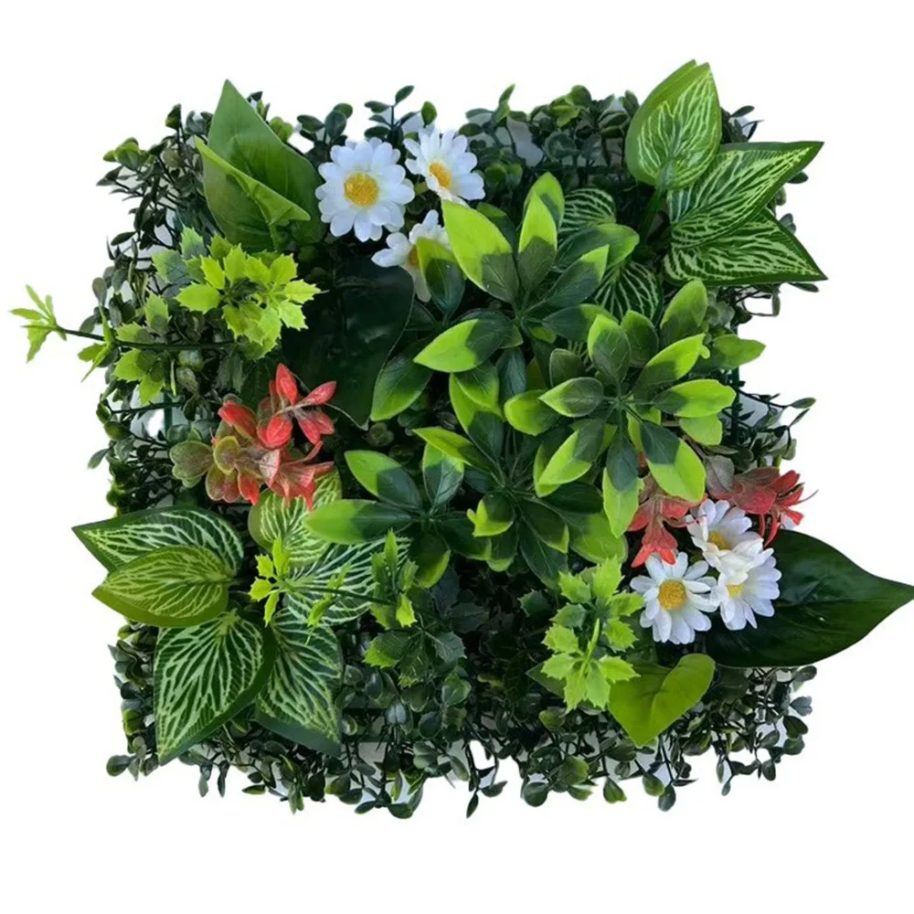 

DIY Artificial Plant Wall Panel Sunflower Eternal Life Artificial Eucalyptus Carpet UV Protection Durable