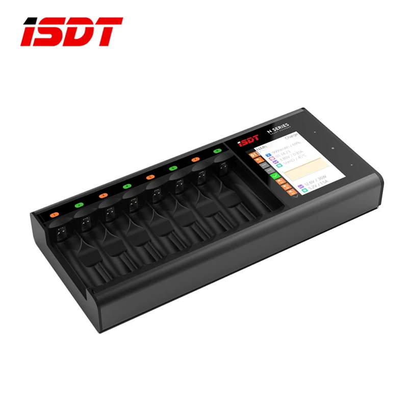 ISDT N8 N16 N24 AA AAA Battery Charger DC Smart Battery Charger For Battery of Li-lon LiHv Ni-MH Ni-Cd LiFePO4