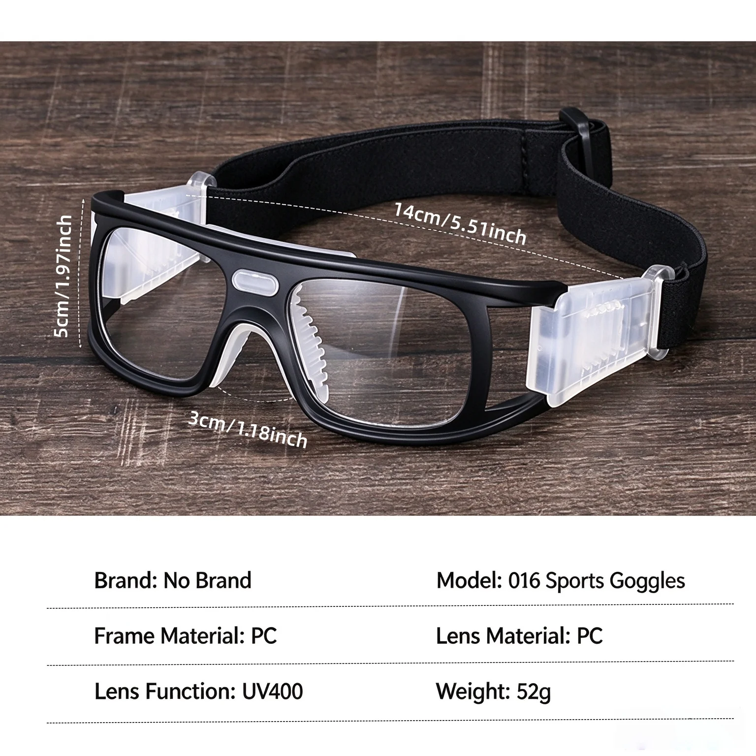 Professional Outdoor Sports Goggles Impact-Resistant Protective Eyewear for Basketball Cycling Running Hiking Outdoor Activities