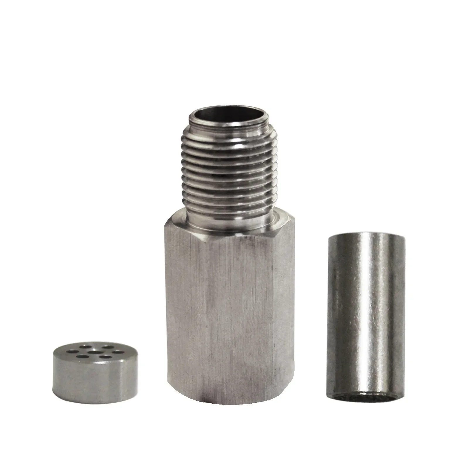 Universal M18 * 1.5 สแตนเลสเครื่องยนต์ออกซิเจนเซ็นเซอร์อะแดปเตอร์ขยายอะแดปเตอร์หน้าจอ 12262