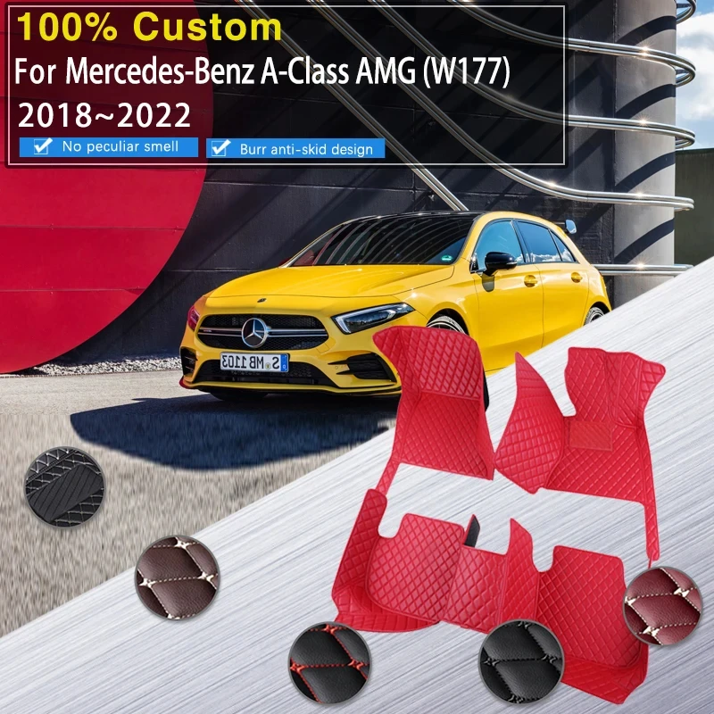 

Car Floor Mats For Mercedes Benz AMG A Class 4MATIC W177 2018~2022 Waterproof Carpets Tapete Carro Car Floor Mat Car Accessories