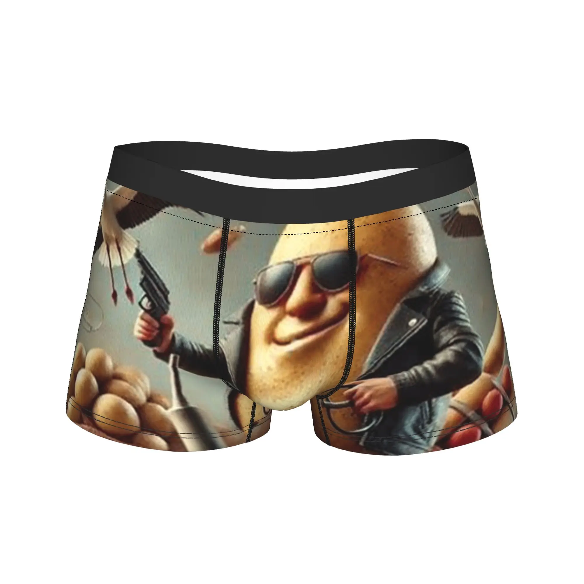 

Итальянские забавные мужские трусы-боксеры с принтом, большие размеры, хит продаж