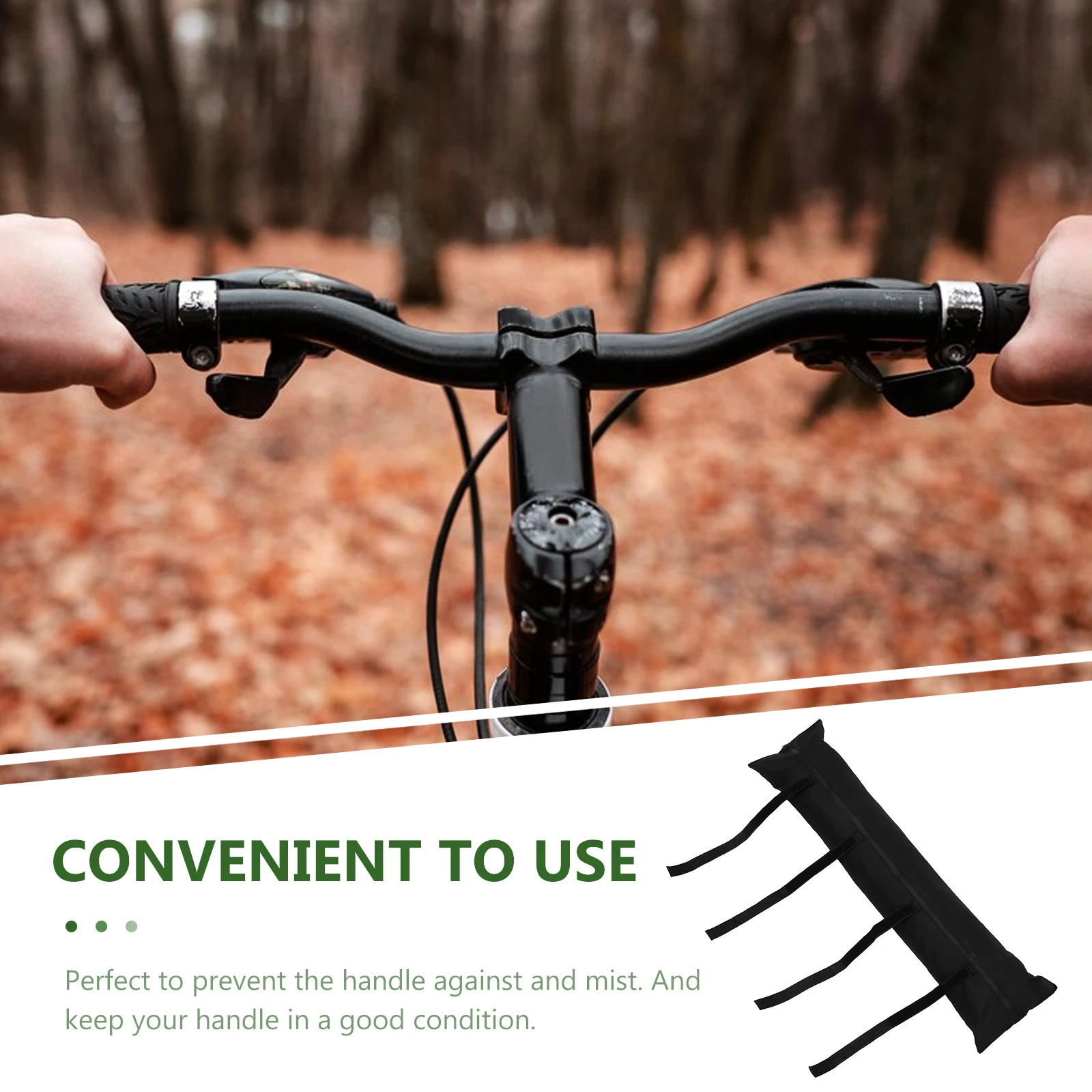 

Handlebar Cover Bike Grips Waterproof Wear-resist Dust-proof Scratch-resistant Polyester Material Bike Handle Covers For