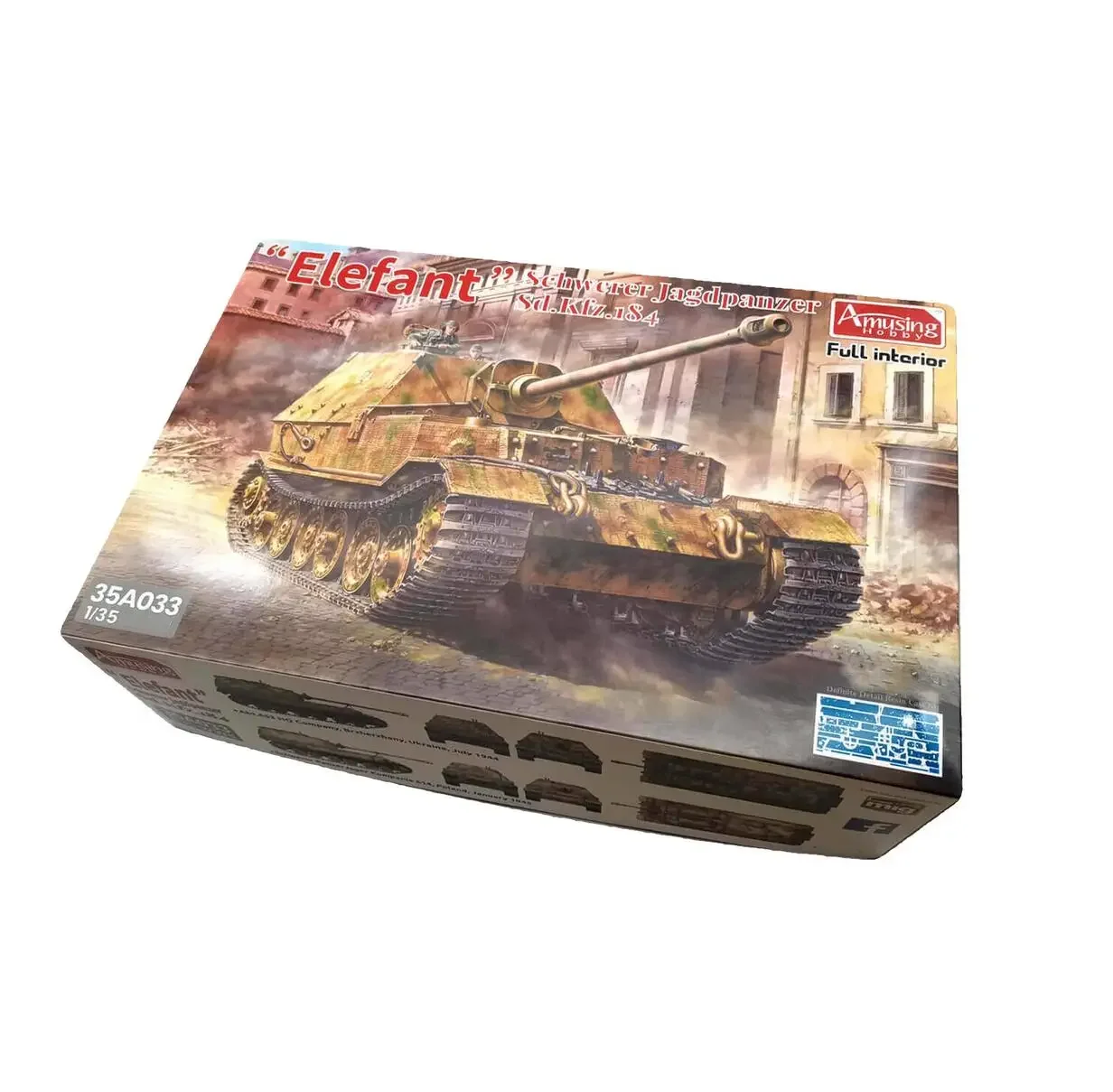 

Масштаб 1/35 Elephant ELEFANT SCHWERRER Jagdpanzer Sd.Kfz.184By Забавная модель для хобби 35A033
