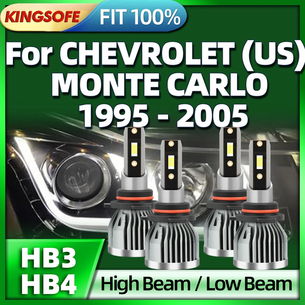 

Roadsun Car Headlight HB3 HB4 Bulbs Led Lights Headlamp For CHEVROLET (US) MONTE CARLO 1995-1999 2000 2001 2002 2003 2004 2005