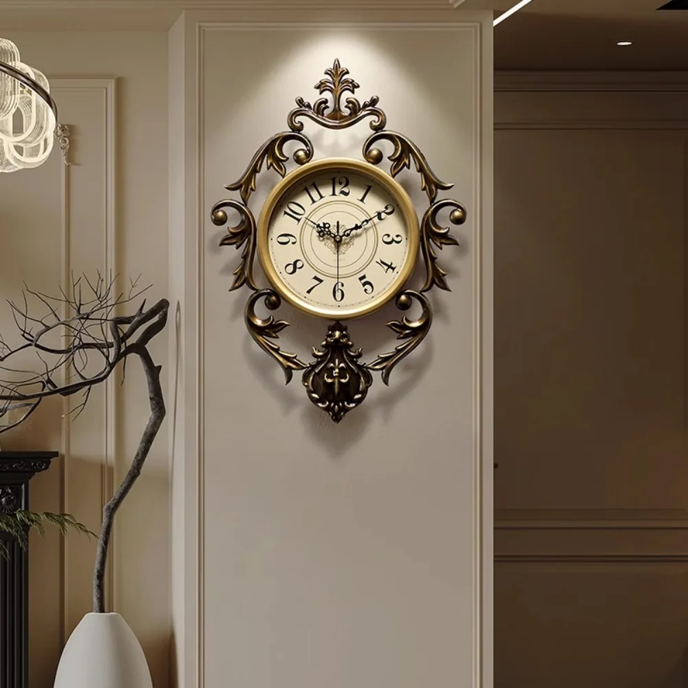 

Unique Design Wall Clock Office Quiet Antique Style Wall Clocks Vintage Living Room Klokken Wandklokken Home Accessories