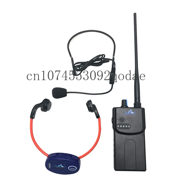 Swimming Training System FM Transmitter H900 Real Time Talking Hands Free Swimmer Headphone Bone Conduction