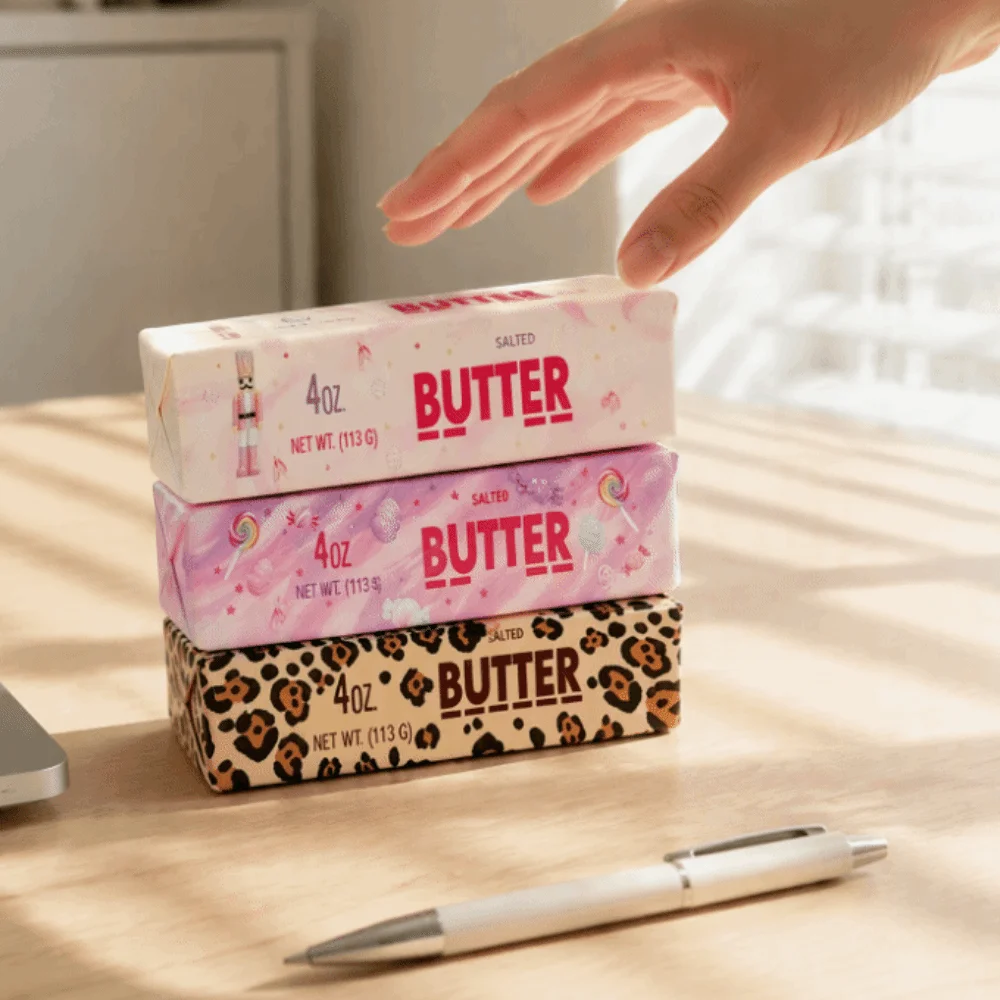 Leopard Print Slow Rebound Butter Stick Creative Super Soft Butter Stick Squeezing Elastic 13.5cm Candy Butter Bar Squeeze