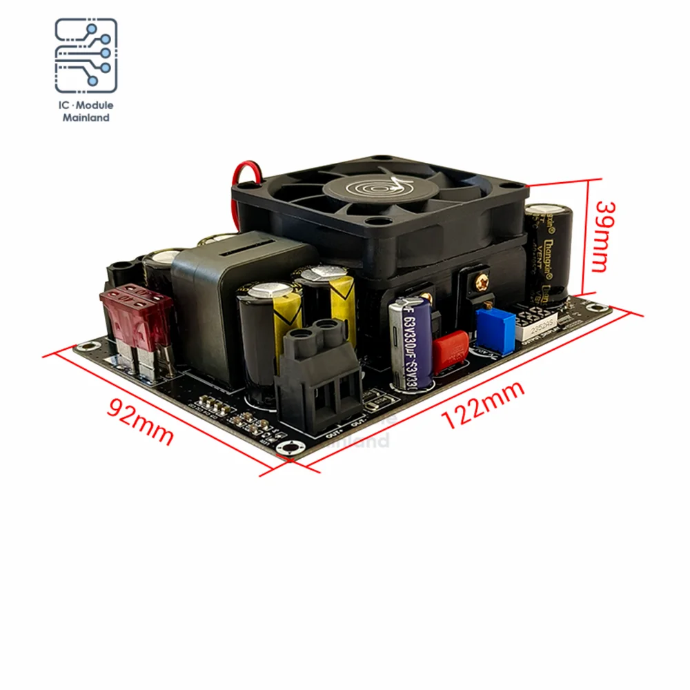 DC12V-24V to 24V-50V Adjustable Booster Module with Adjustable Voltage Display 500W Booster Board