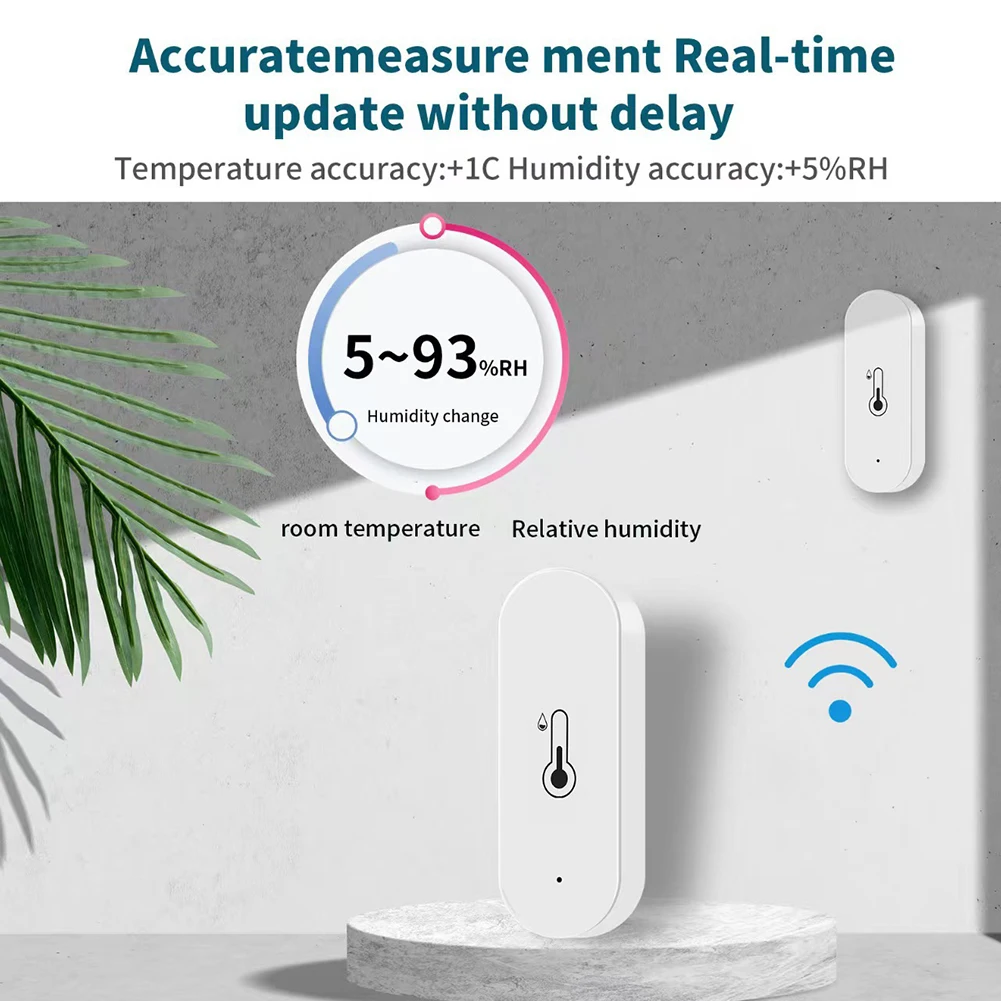 For Cozylife WIFI Smart Temperature And Humidity Detector Indoor Wireless Sensor Smart Temperature And Humidity Sensor
