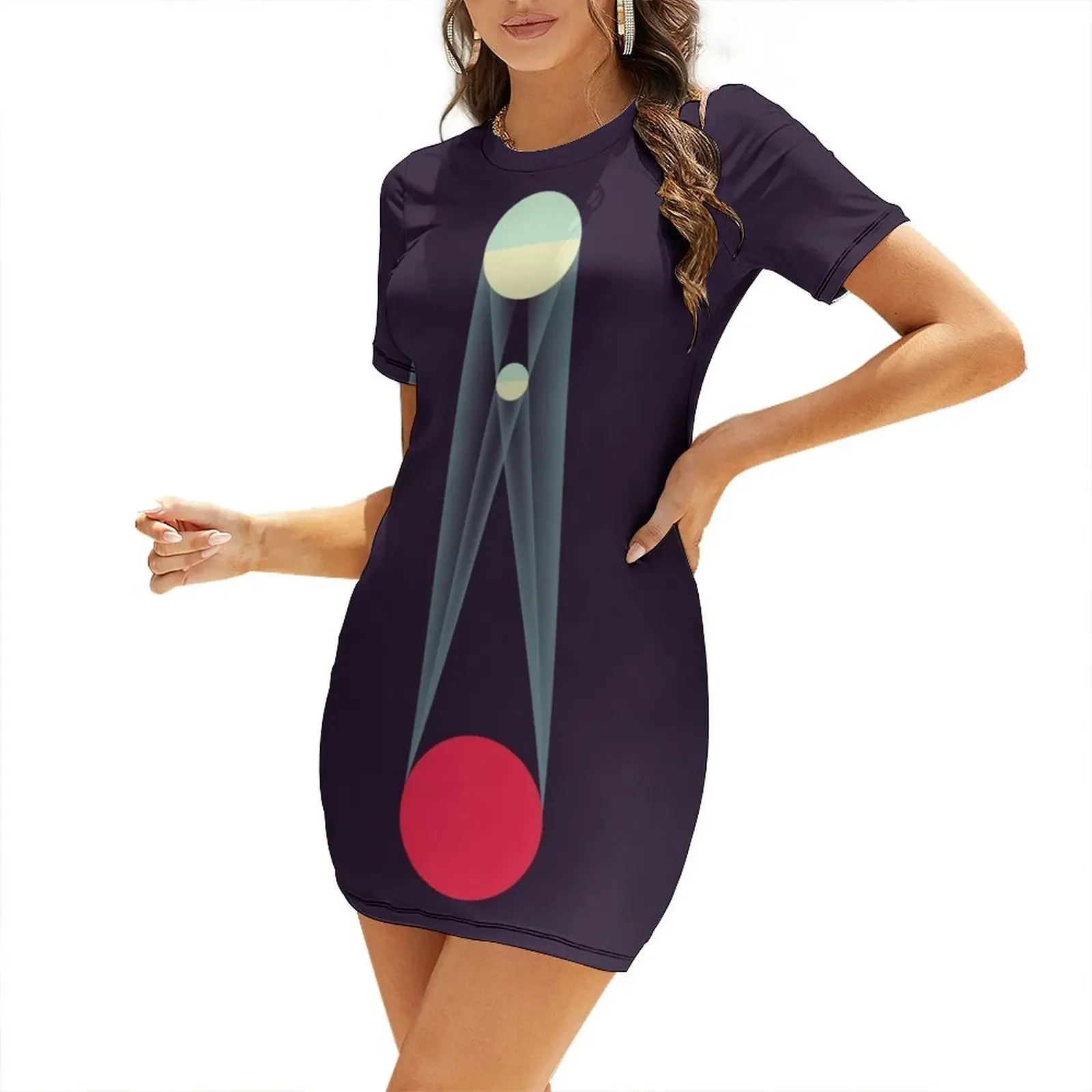 

Solar Eclipse diagram Short-Sleeved Dress long dress women wedding dresses for parties Party dresses Dress
