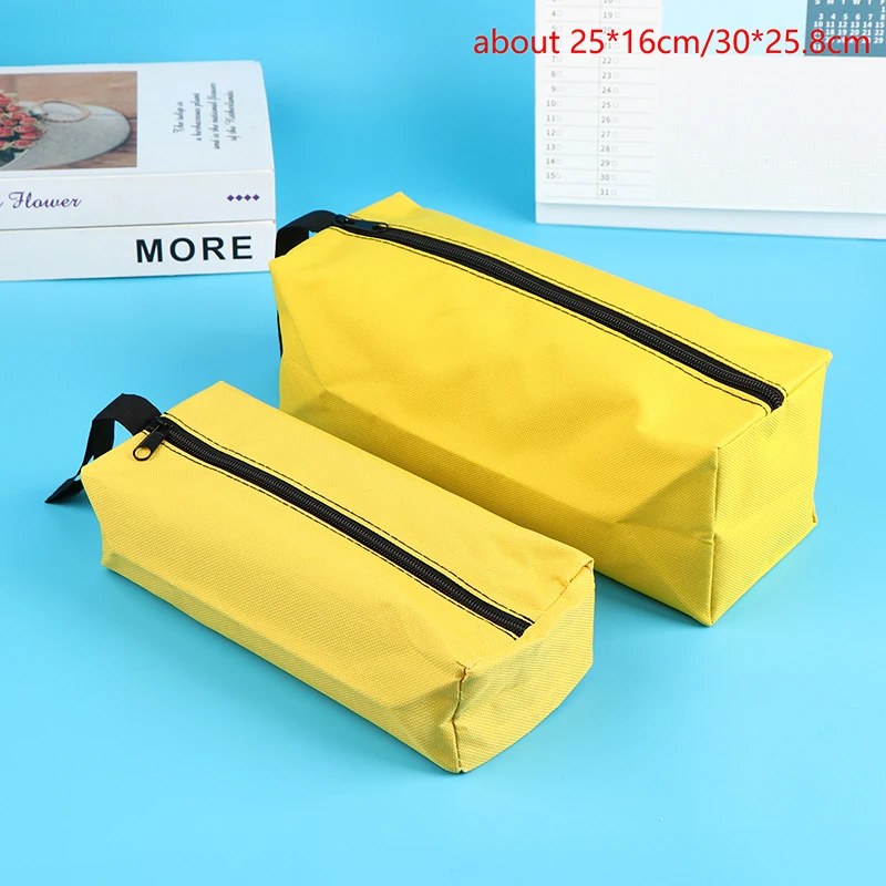 Bolsa de herramientas de mano, organizador de caja de instrumentos de lona impermeable, tornillos pequeños, clavos, broca de Metal, piezas de herramientas