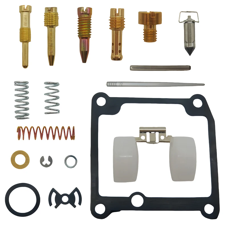 Motorcycle Carburetor Repair Kit With Copper Float For Suzuki AX100 AX100D  RGV120 QJ100-M KW100-M 2-Stroke 100cc