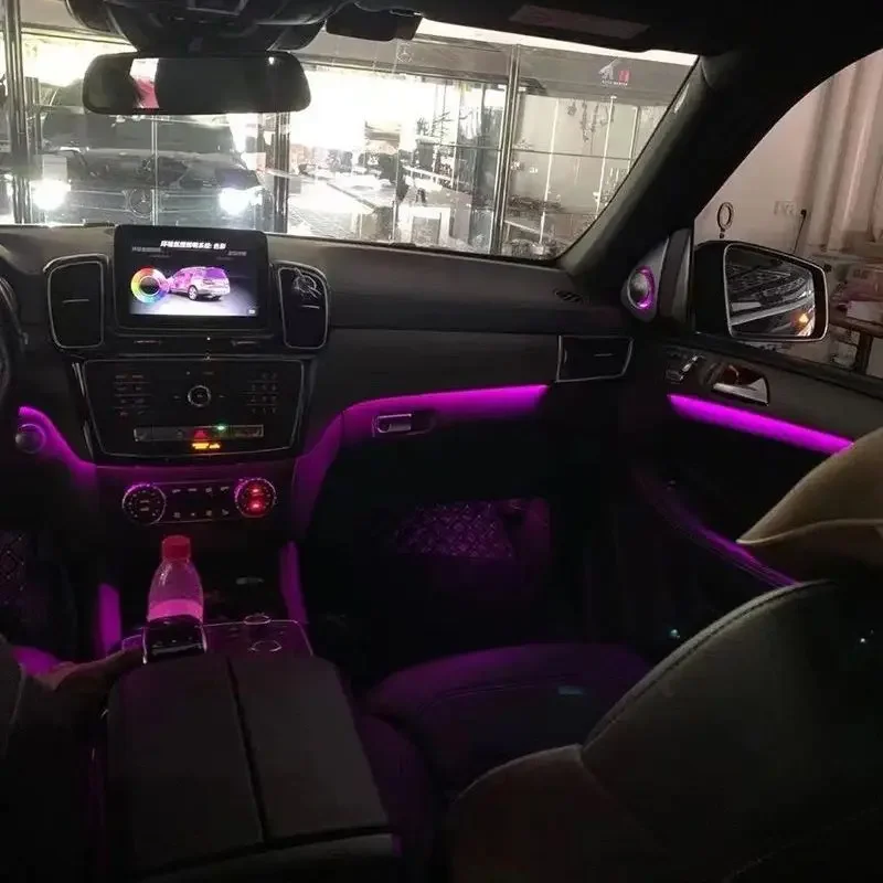X166 12 Colors LED Ambient Light for ML GLE GL GLS W166 X166 2012-2019 Update Door Trim Atmosphere Lamp