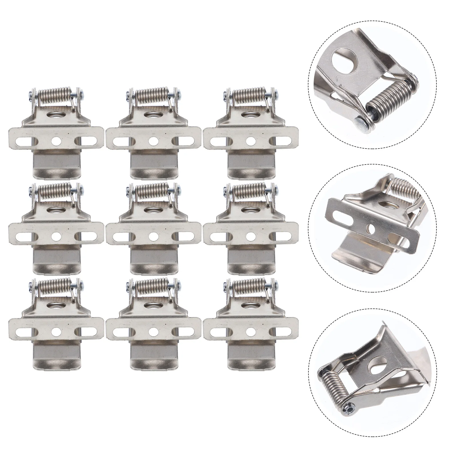

20pcs Spring Clamp for Ceiling Lights Downlight Clips LED Spot Flush Mount Bracket Silver Recessed Lighting Accessories