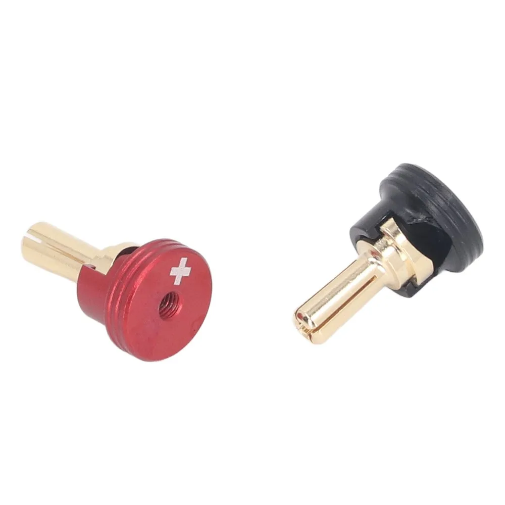 2 Pcs/Set 4/5mm RC Battery Heatsink Plugs Aluminum Alloy Copper Connectors RC Heatsink Plug Connectors RC Heatsink Banana Plugs