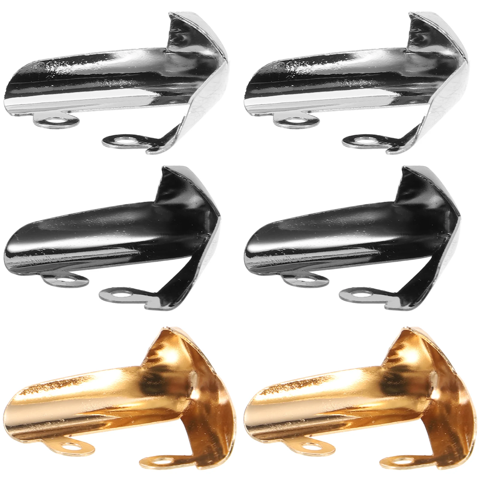 

3 Pairs Heels Toe Covers Shoe Tip Caps Pointed Shoes Metal Durable Shoe Tip Covers For High Heels Protective Accessories Storage