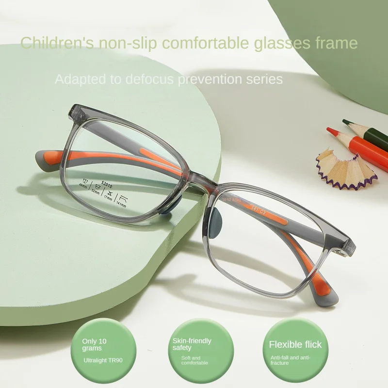 Ultralight Eco-friendly Children Myopia Glasses Frame Soft Silicone Nose Pads Anti-Allergy Prescription Glasses Frame