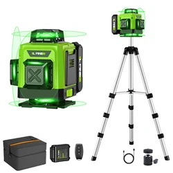 LFINE 4D Professional Laser Level 16 Lines Horizontal And Vertical With Remote Control  360°Self-leveling Laser Levels