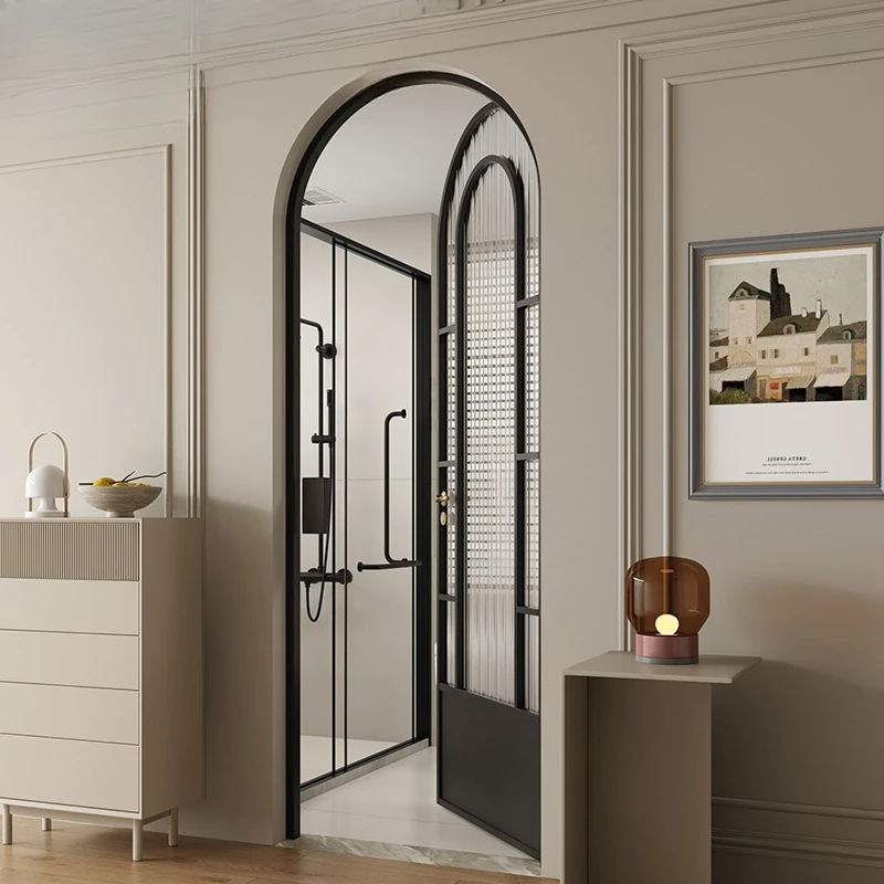 French Arched Retro Door, Aluminum Glass Door 5