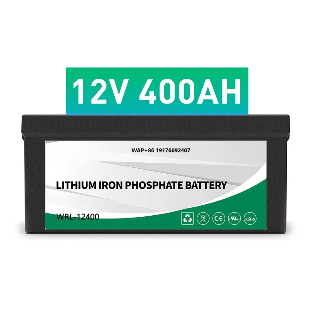 Weran 12V 400Ah Lithium Iron Phosphate Battery Long Cycle Life Rechargeable off Grid Battery Pack with CE Certification