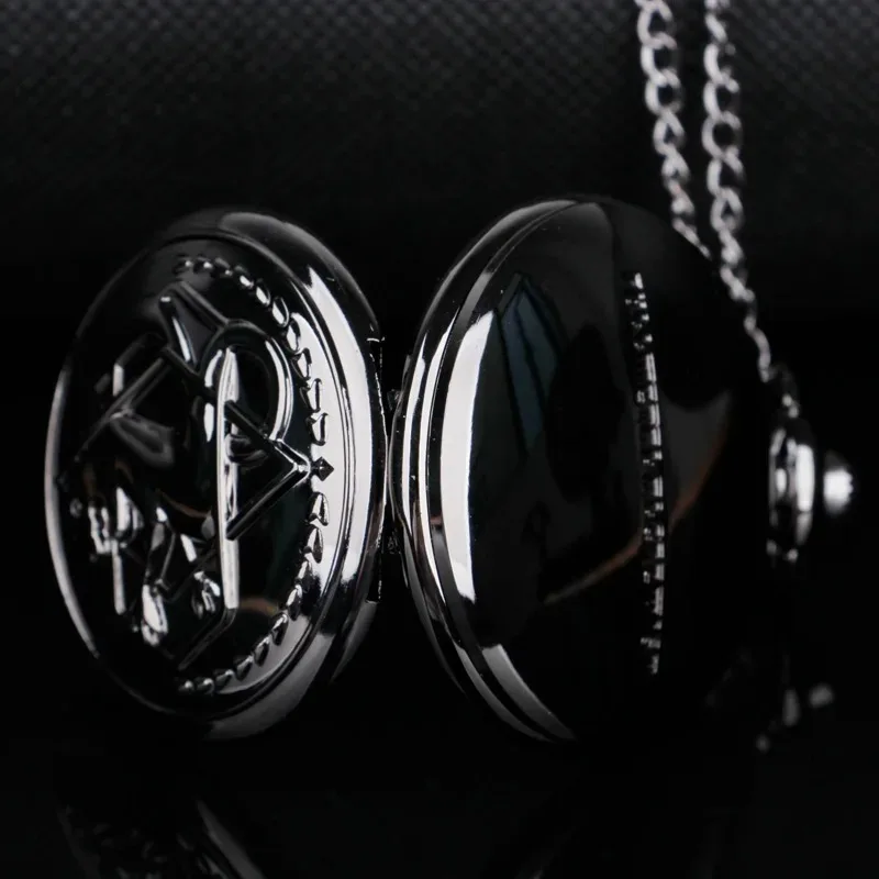 Full Metal Alchemist Steampunk Pocket Watch Antique Vintage Quartz Chain Clock Pendant Jewelry Timepiece Gift for Women Men