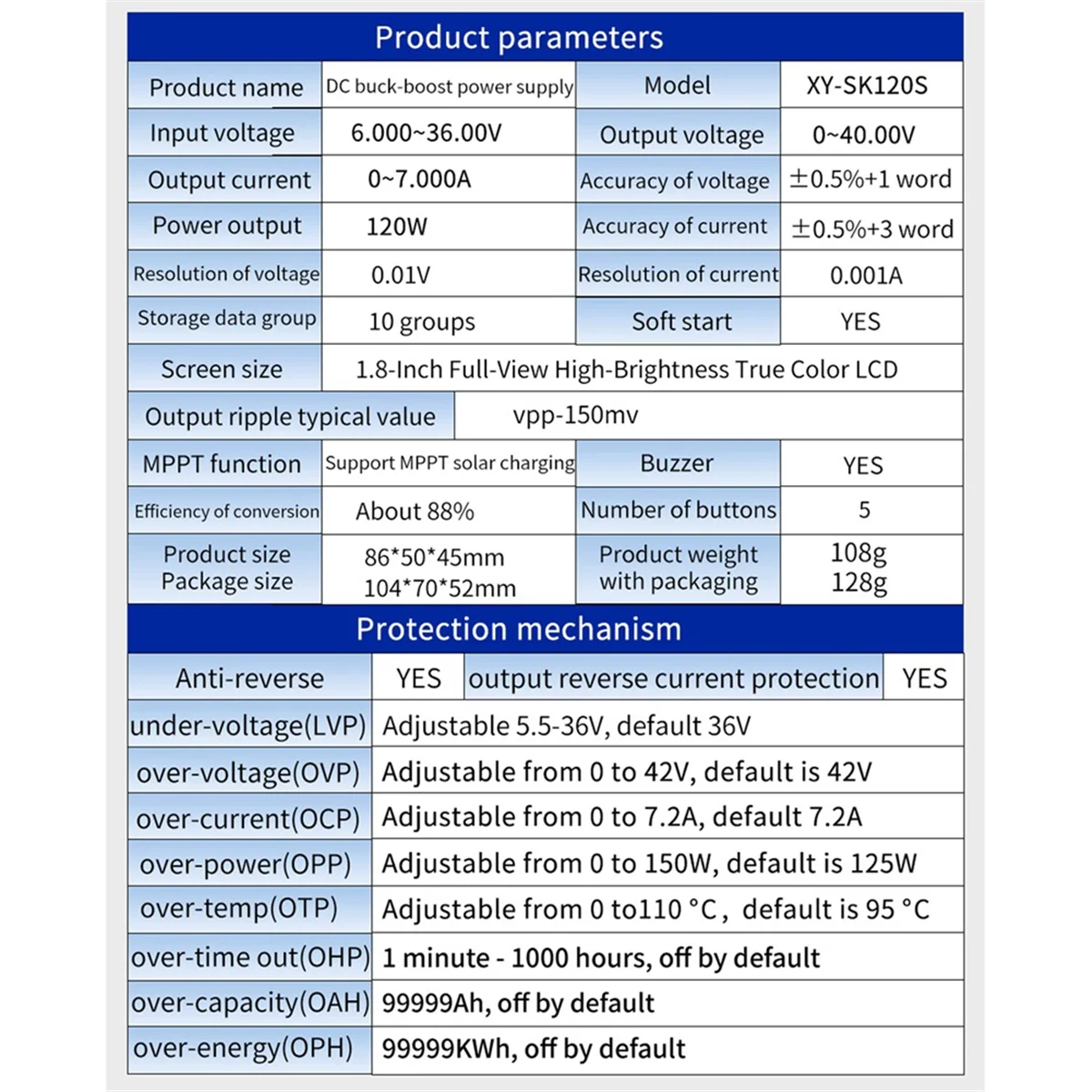 Fuente de alimentación regulada por CC ajustable A20M SK120S + módulo K485X voltaje constante corriente constante 7A 120W módulo reductor